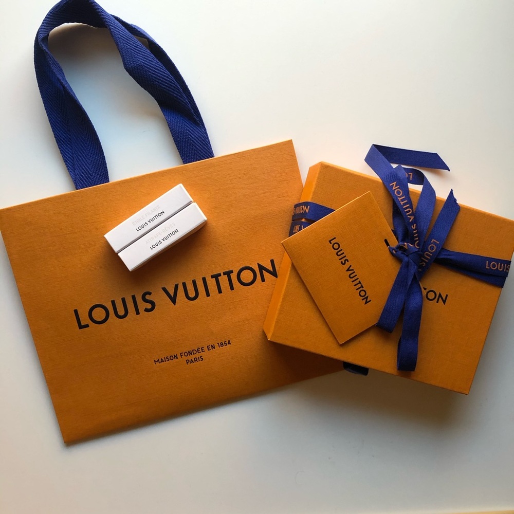 Louis Vuitton box and shipping bag